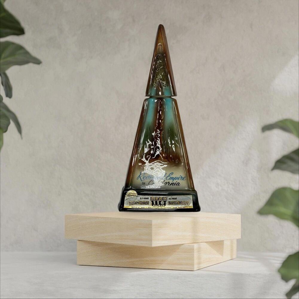 Jim B Beam 1967 Decanter Genuine Regal Redwood Empire Ca 13x6"